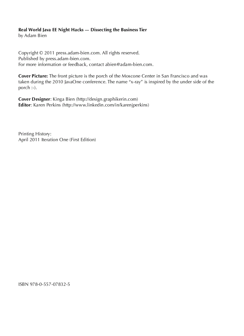 image for page Real World Java EE Night Hacks Dissecting the Business Tier