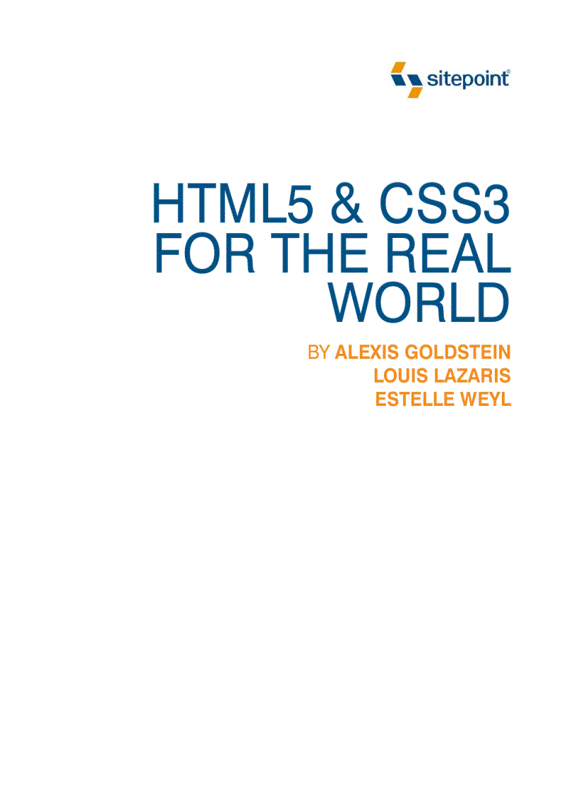 Html5 css3 for the real world