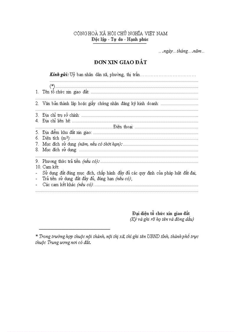 image for page Đơn xin giao đất1 3