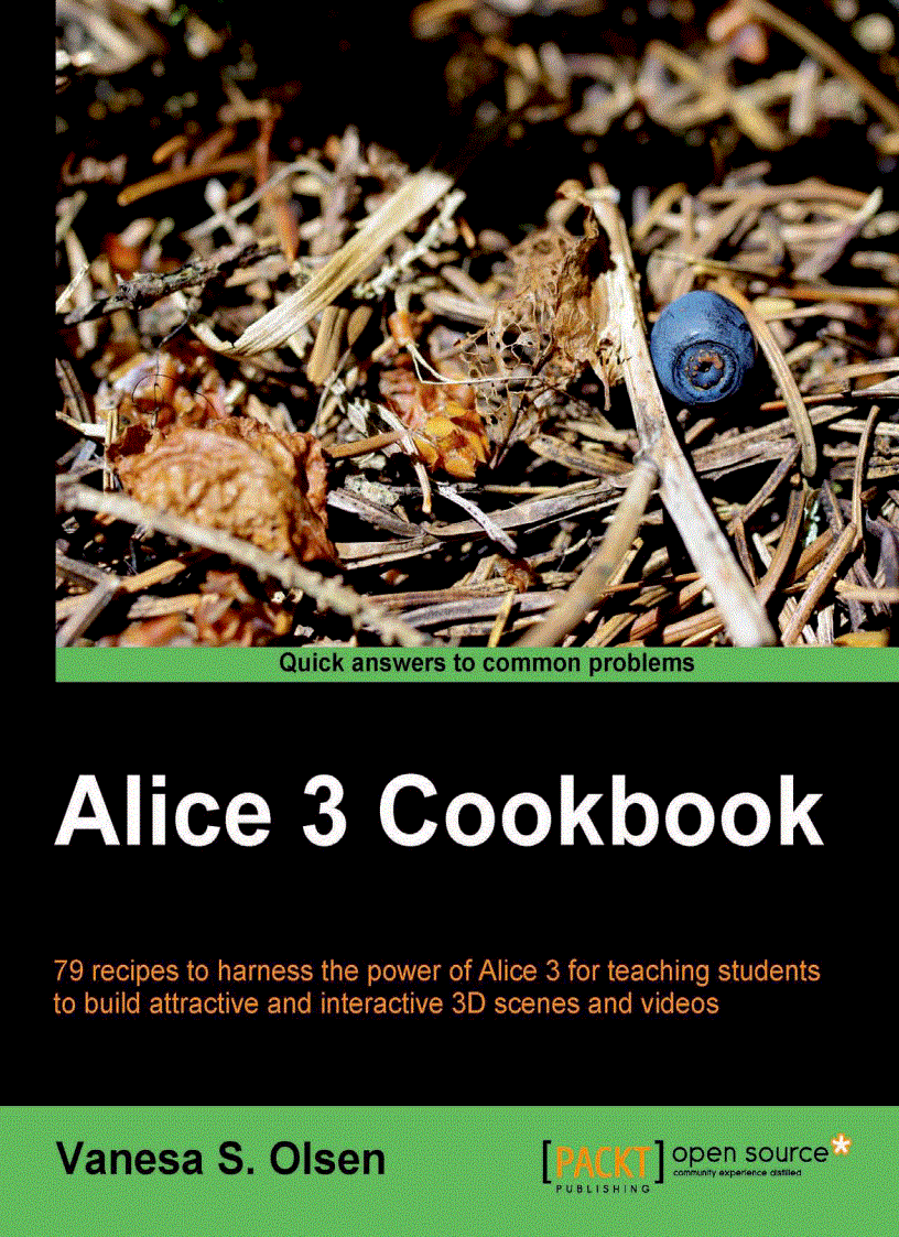 image for page Alice 3 Cookbook