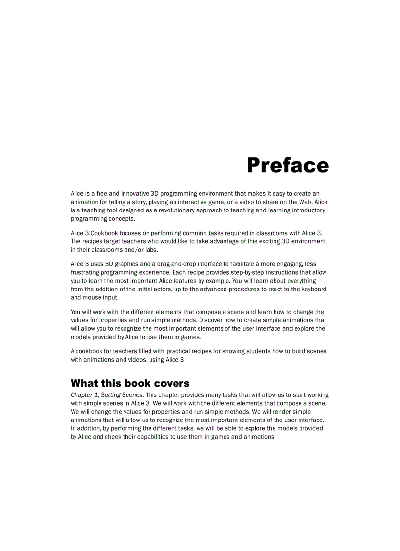 image for page Alice 3 Cookbook