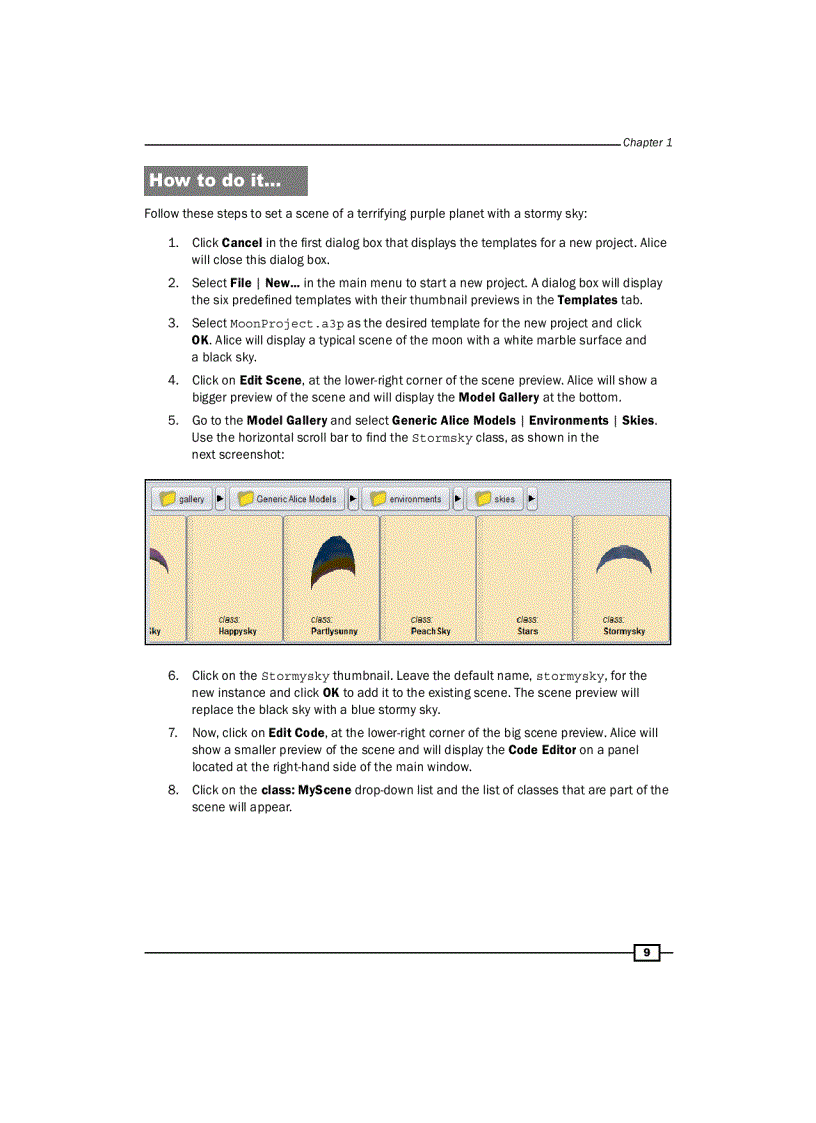 image for page Alice 3 Cookbook