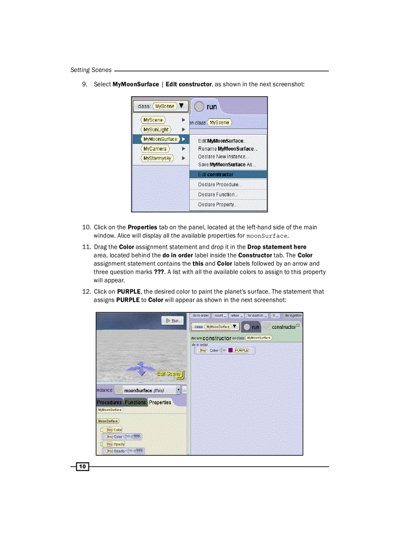 image for page Alice 3 Cookbook
