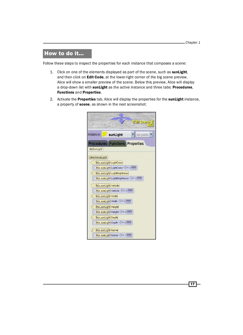 image for page Alice 3 Cookbook