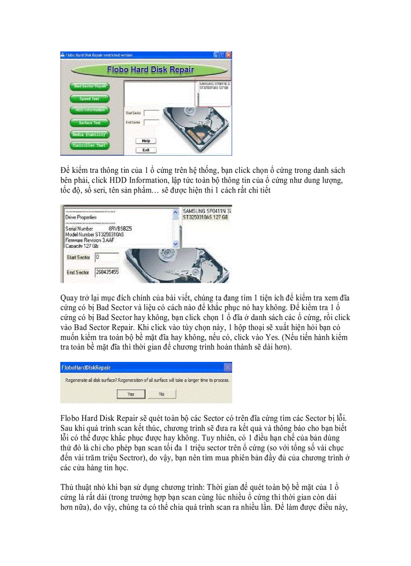 image for page Tổng hợp một số thủ thuật cắt BAD ổ cứng