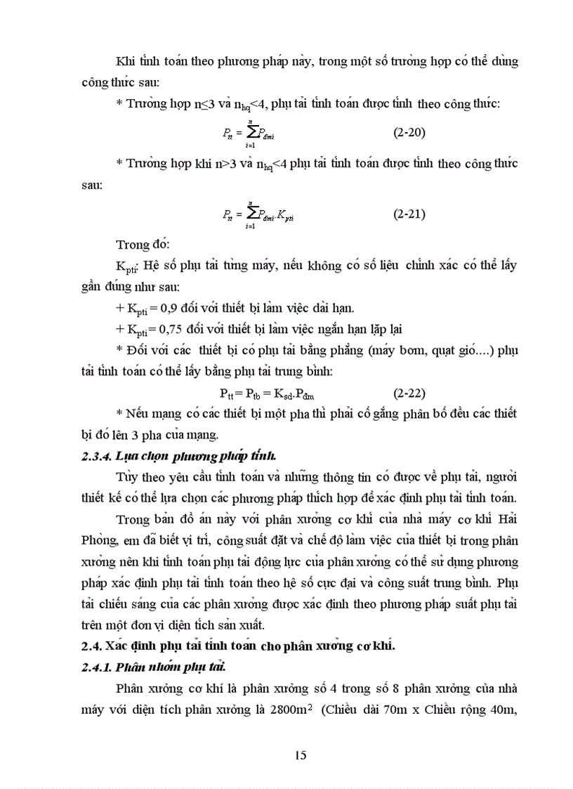 image for page Thiết kế hệ thống cung cấp điện cho phân xưởng cơ khí của nhà máy cơ khí Hải phòng