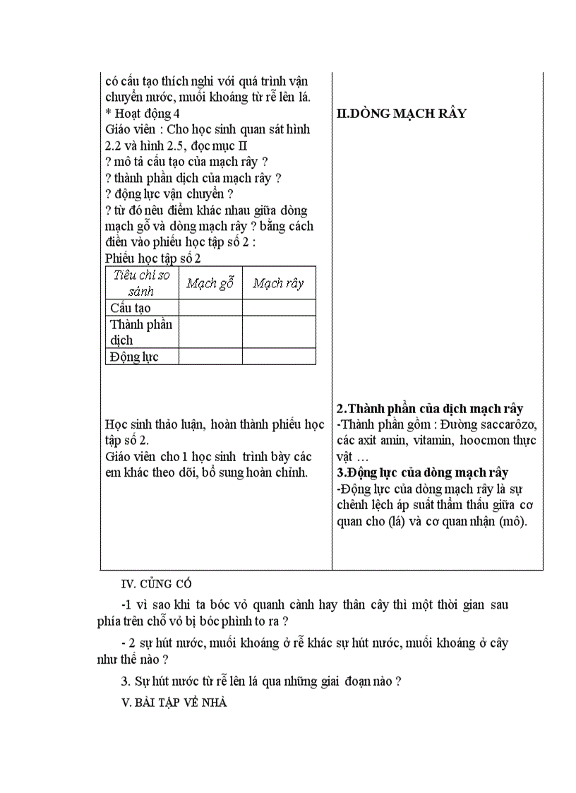 image for page Sinh học QUÁ TRÌNH VẬN CHUYỂN CÁC CHẤT TRONG CÂY
