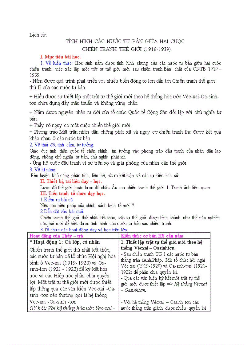 image for page Lịch sử TÌNH HÌNH CÁC NƯỚC TƯ BẢN GIỮA HAI CUỘC CHIẾN TRANH THẾ GIỚI 1918 1939