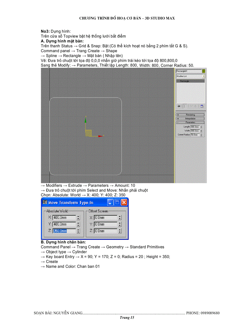 image for page Giáo trình đồ họa 3d studio max
