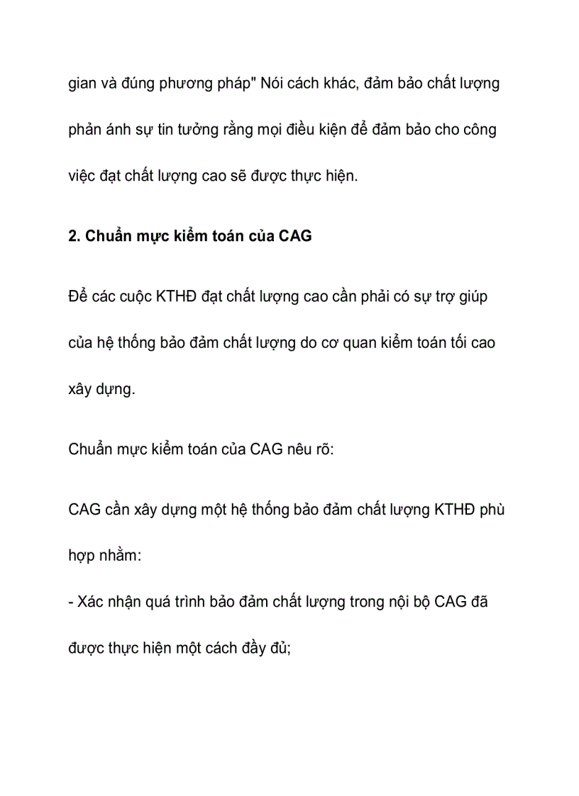 image for page Hướng dẫn bảo đảm chất lượng trong kiểm toán