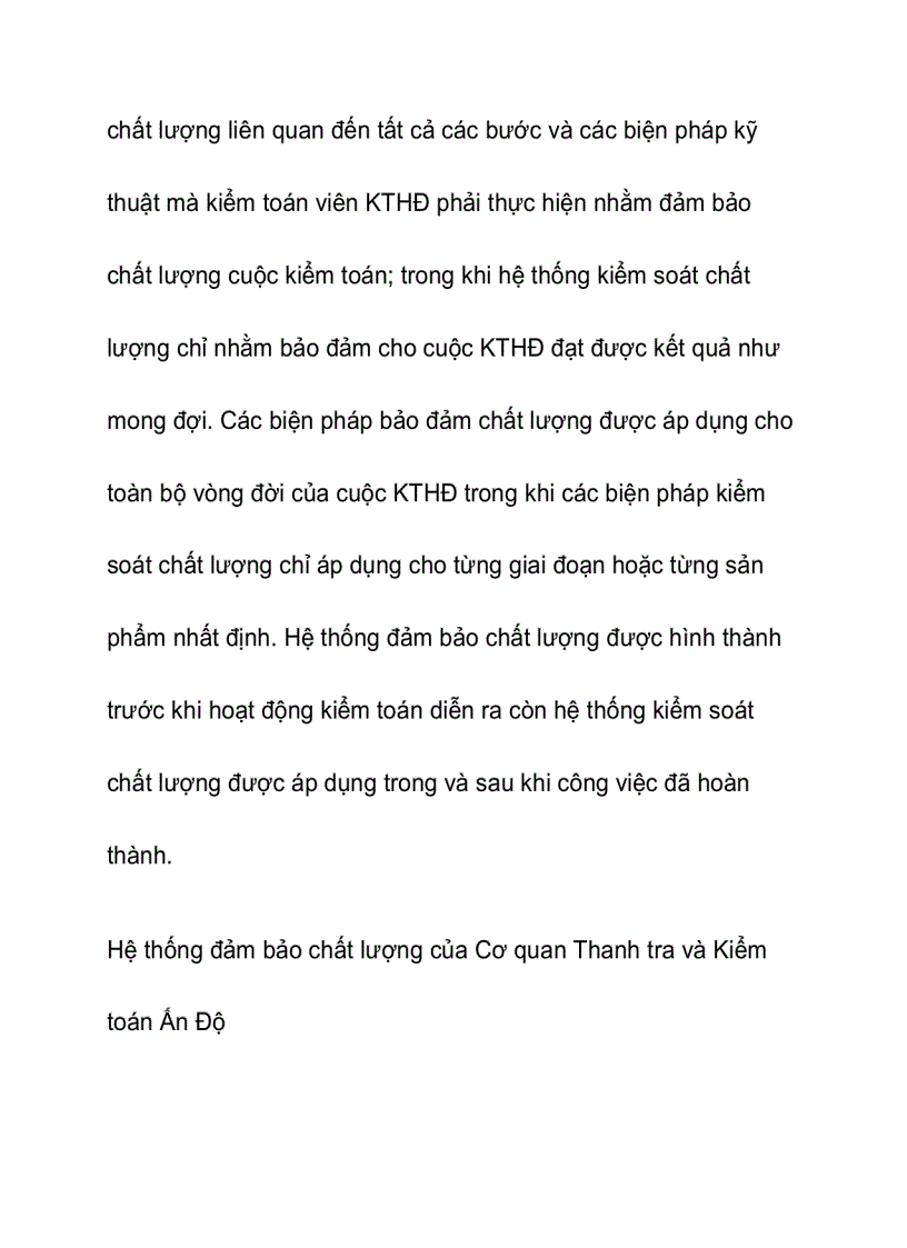 image for page Hướng dẫn bảo đảm chất lượng trong kiểm toán