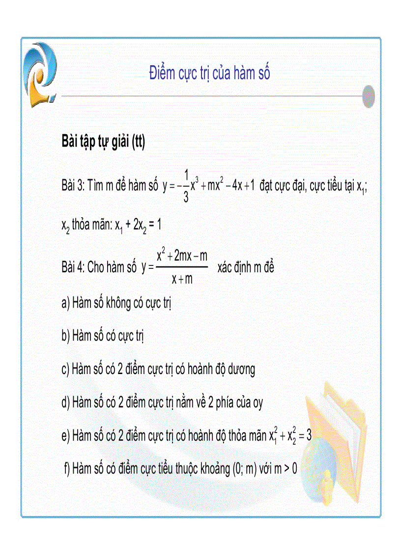 image for page Chuyên đề Điểm cực trị của hàm số thấy Bùi Anh Tuấn