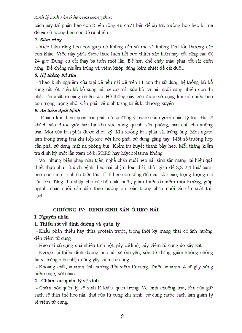 image for page Đề tài Sinh lý sinh sản ở heo nái mang thai và một số bệnh thường gặp trên heo nái