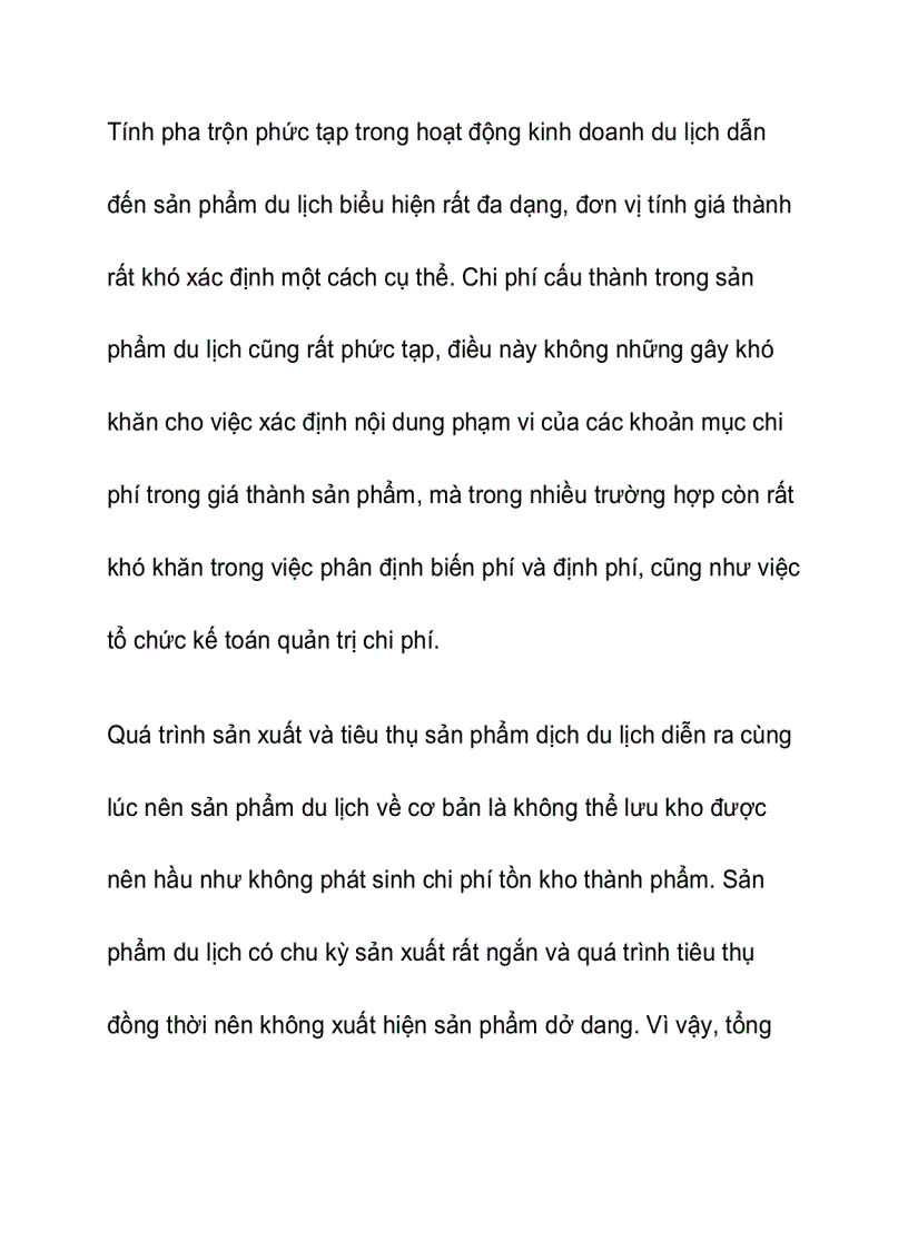 image for page Kế toán quản trị chi phí với hoạt động kinh doanh du lịch