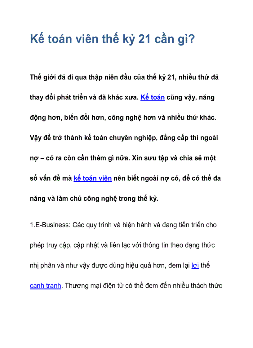 image for page Kế toán viên thế kỷ 21 cần gì