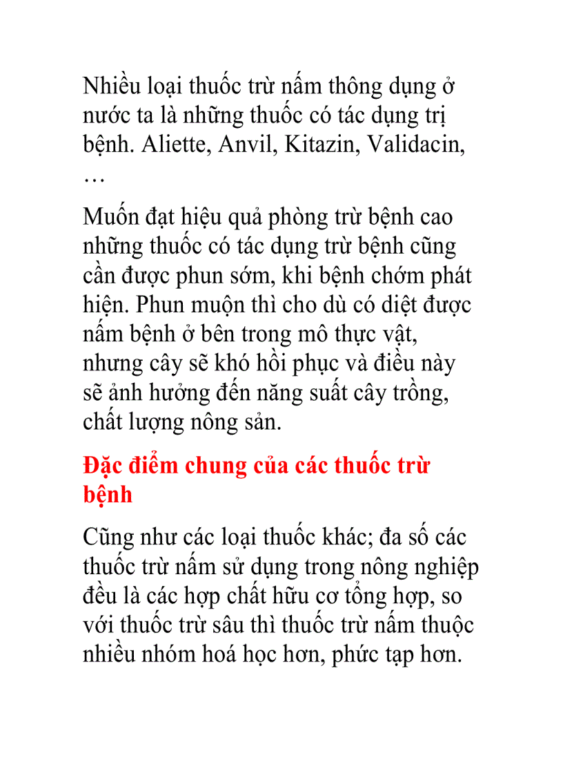 image for page Đặc điểm của nhóm thuốc trừ bệnh