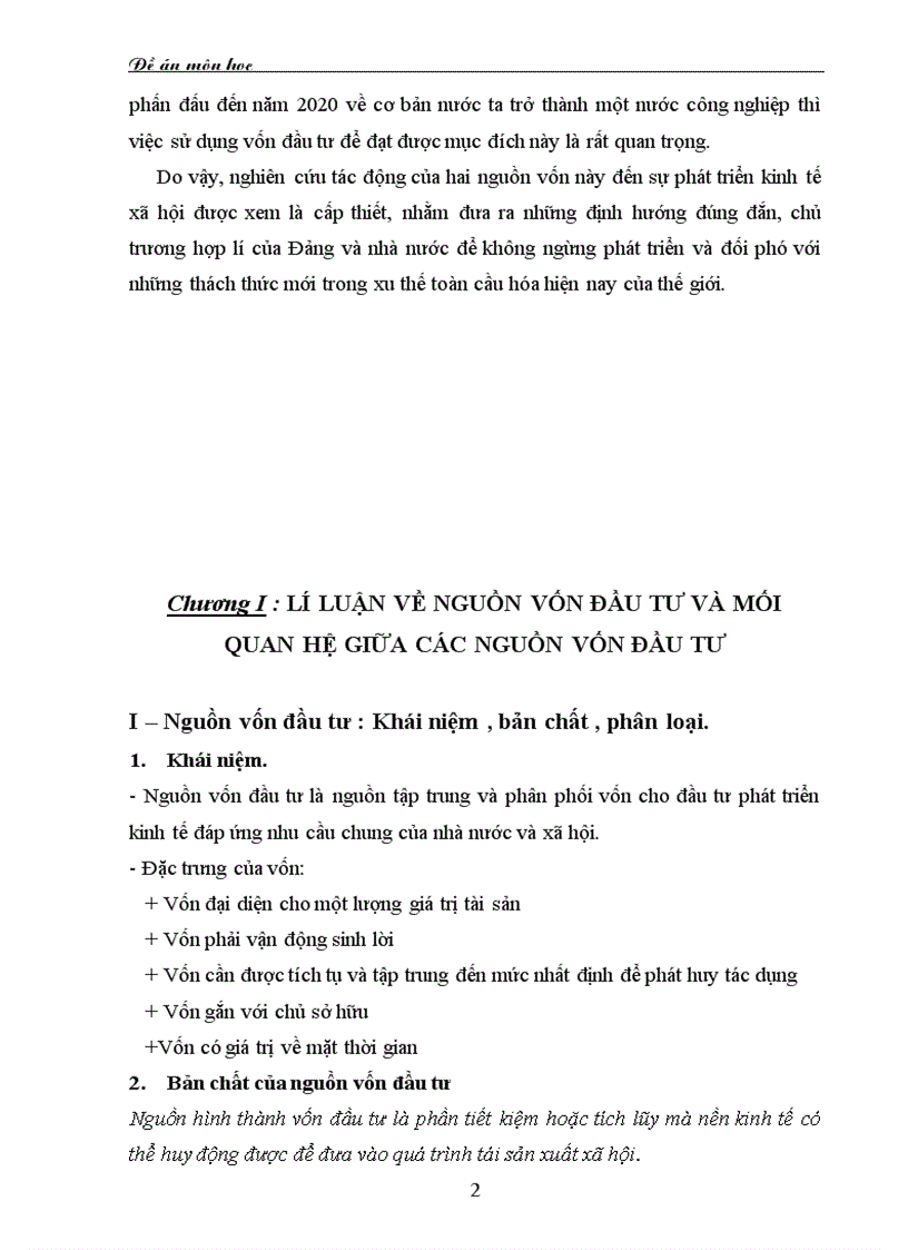 image for page Mối quan hệ qua lại giữa hai nguồn vốn đầu tư