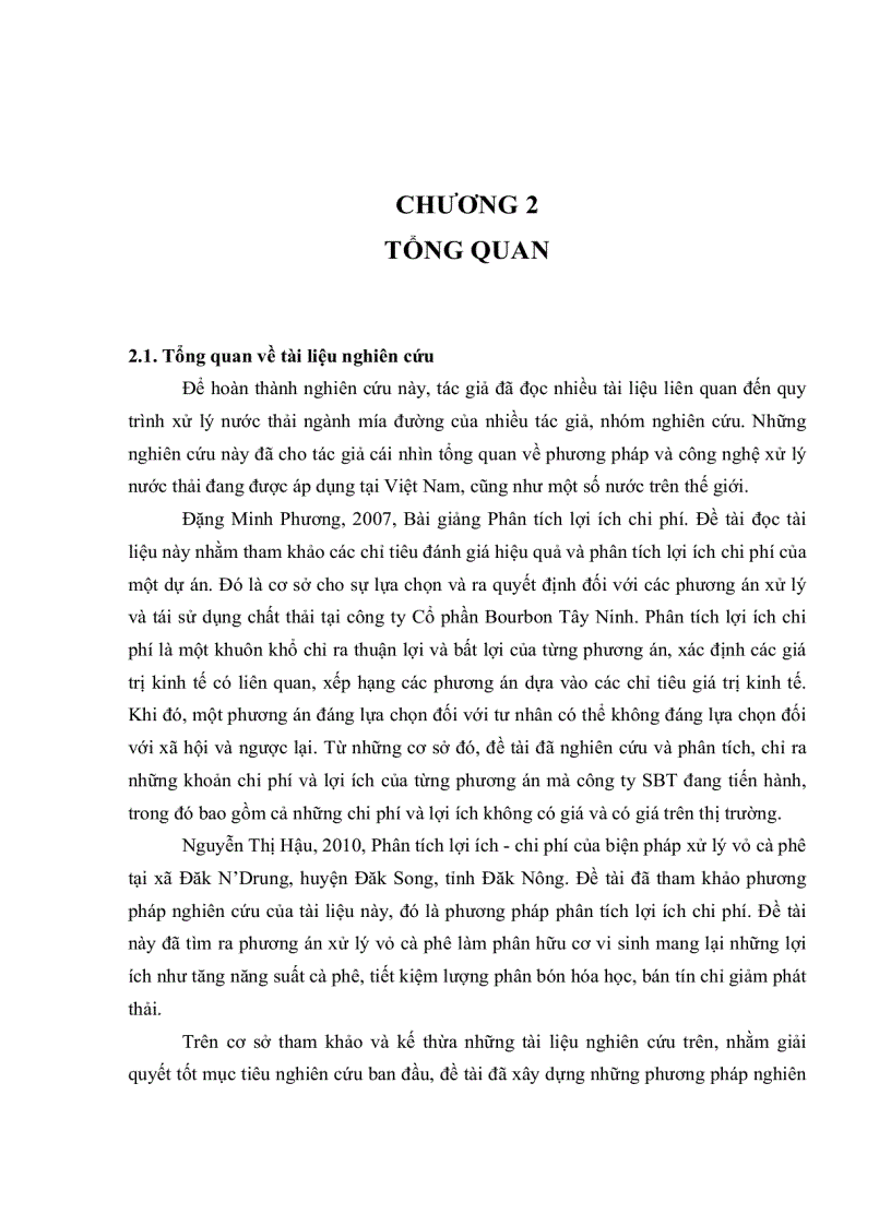 image for page Phân Tích Hiệu Qủa Dự Án Xử Lý Và Tái Sử Dụng Chất Thải Tại Công Ty Cổ Phần Bourbon Tây Ninh