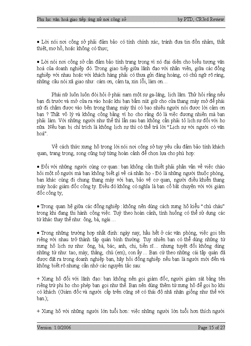 image for page Tài liệu tập huấn Văn hóa giao tiếp nơi công sở