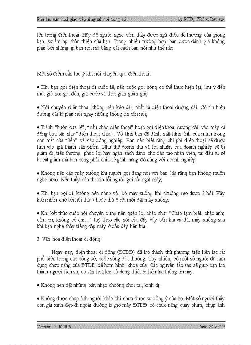 image for page Tài liệu tập huấn Văn hóa giao tiếp nơi công sở