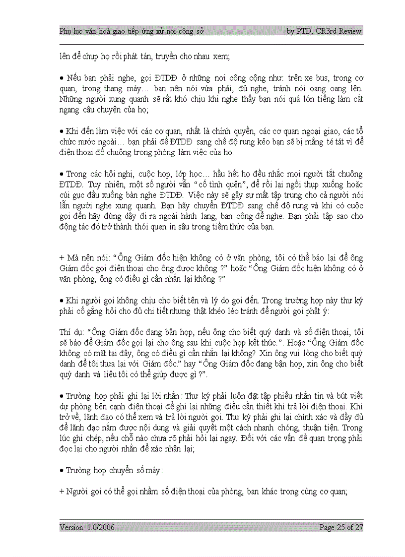 image for page Tài liệu tập huấn Văn hóa giao tiếp nơi công sở