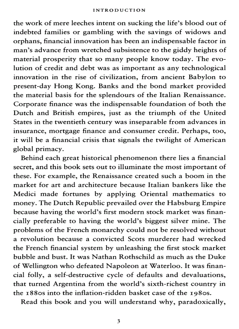 image for page The Ascent of Money Niall Ferguson