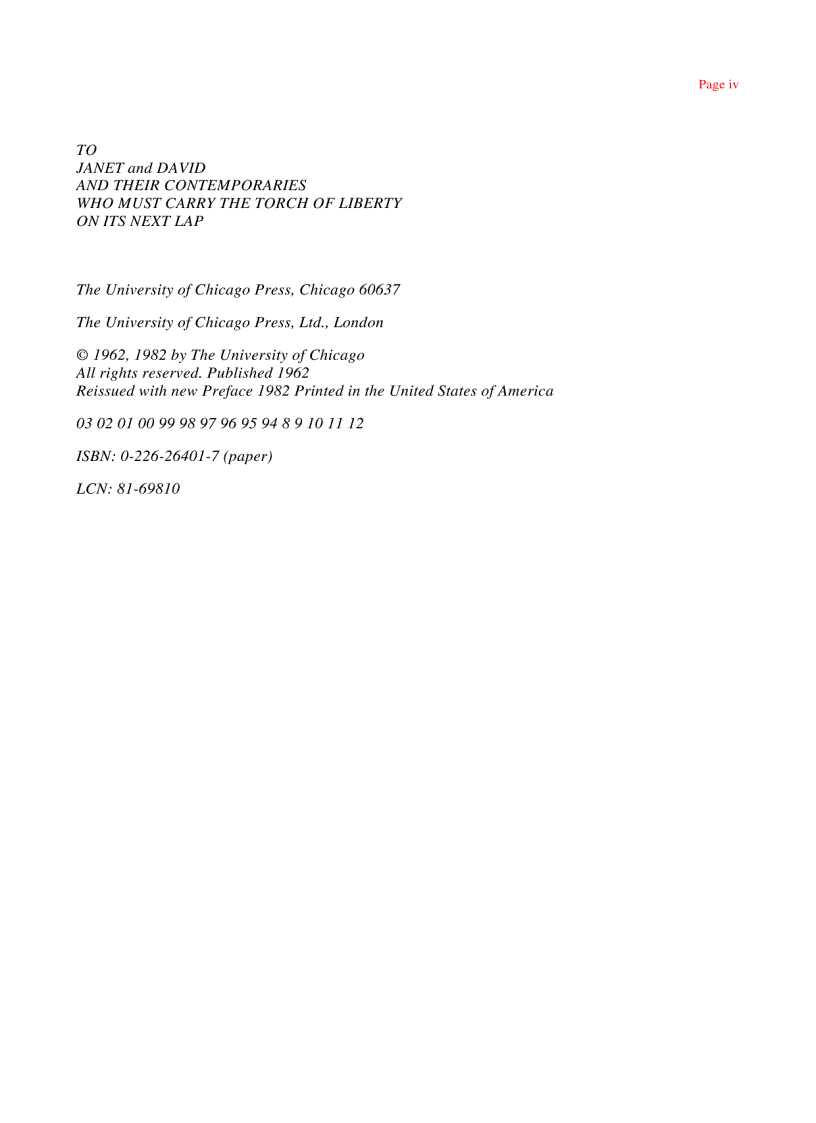 image for page Capitalism and Freedom Milton Friedman