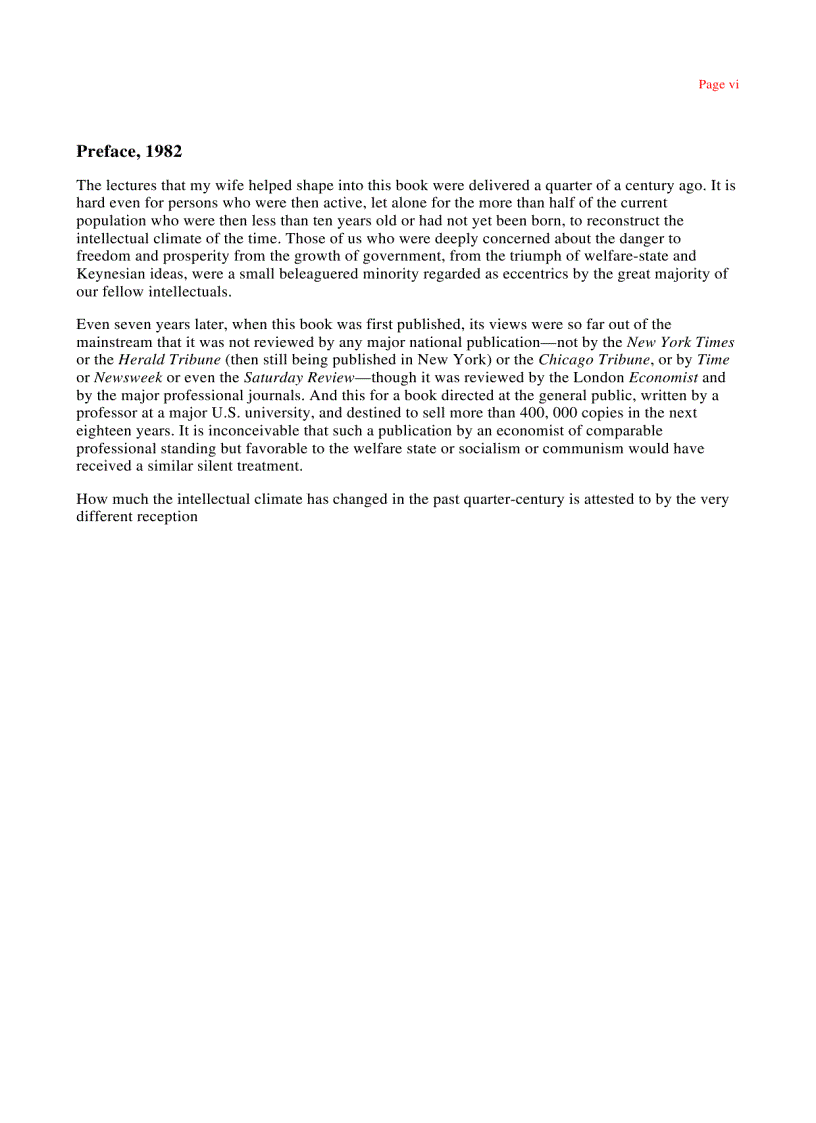 image for page Capitalism and Freedom Milton Friedman