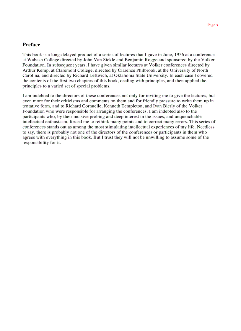 image for page Capitalism and Freedom Milton Friedman