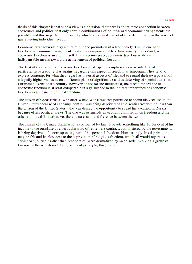 image for page Capitalism and Freedom Milton Friedman