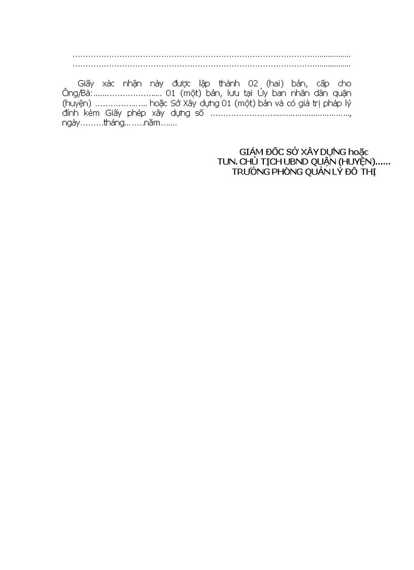 image for page Giấy xác nhận điều chỉnh nội dung 1