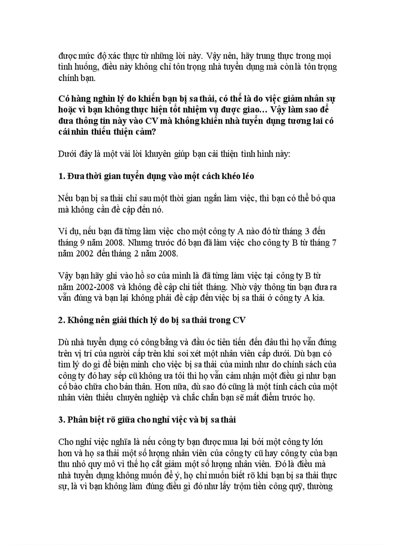 image for page Tổng quan về CV khi xin việc