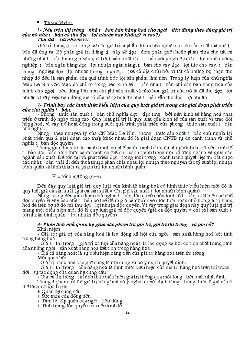 image for page Kinh tế chính trị Mác Lenin dùng ôn thi cao hoc