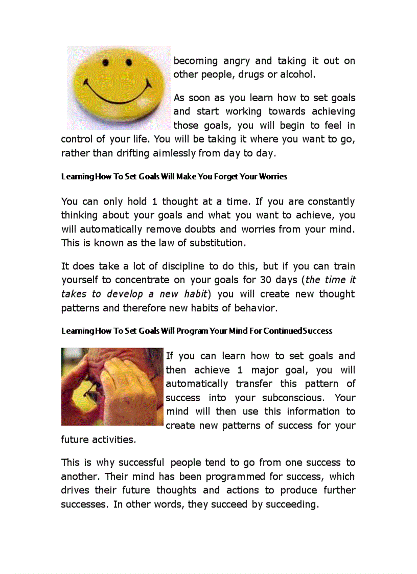 image for page Everything About Setting Goals Plus A Little More