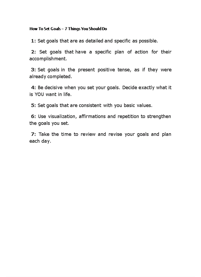 image for page Everything About Setting Goals Plus A Little More