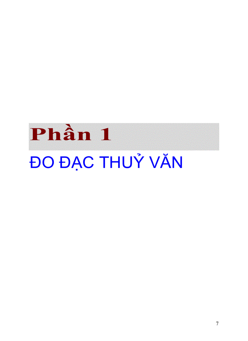 image for page Đo đạc và Chỉnh lý số liệu thuỷ văn