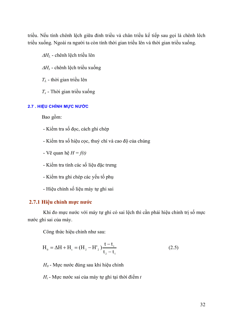 image for page Đo đạc và Chỉnh lý số liệu thuỷ văn