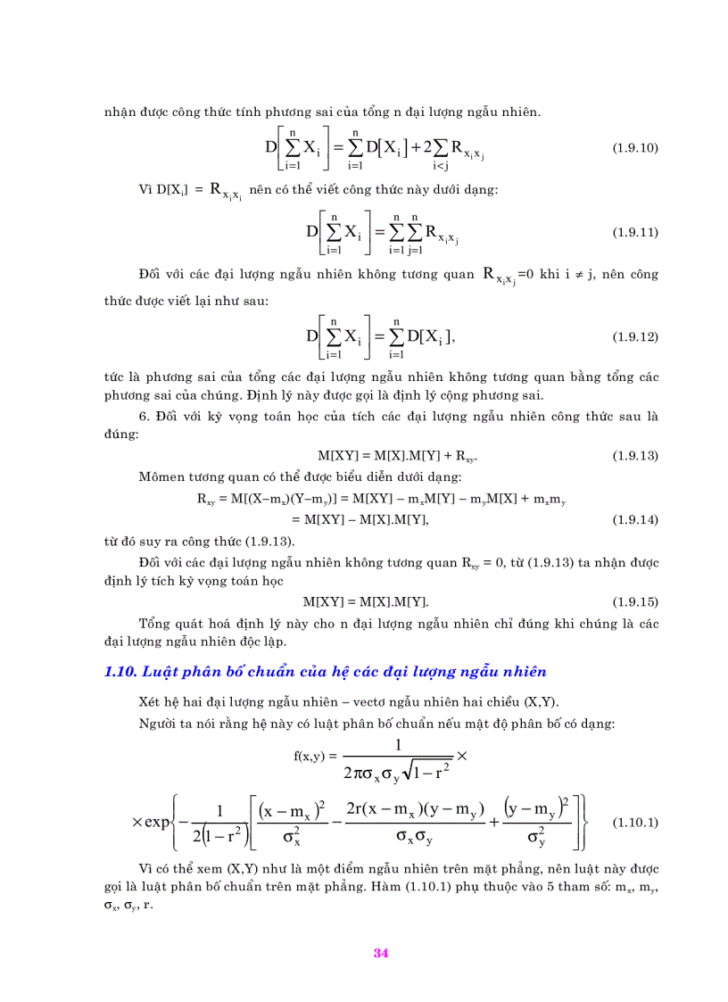 image for page Cơ sở lý thuyết hàm ngẫu nhiên và ứng dụng trong khí tượng thủy văn