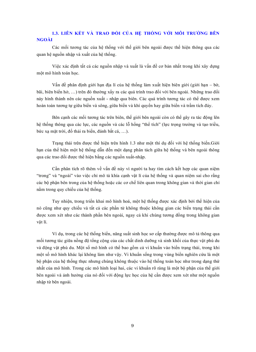 image for page Cơ sở mô hình hóa trong hải dương học