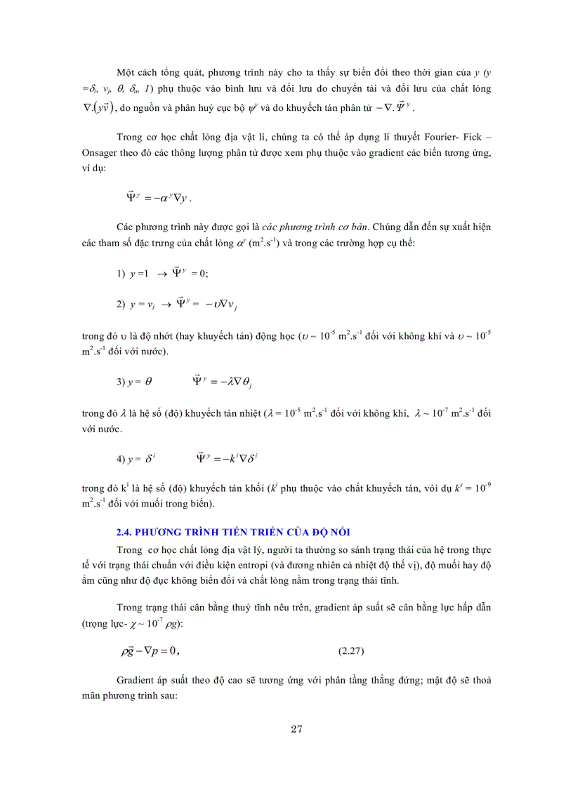 image for page Cơ sở mô hình hóa trong hải dương học