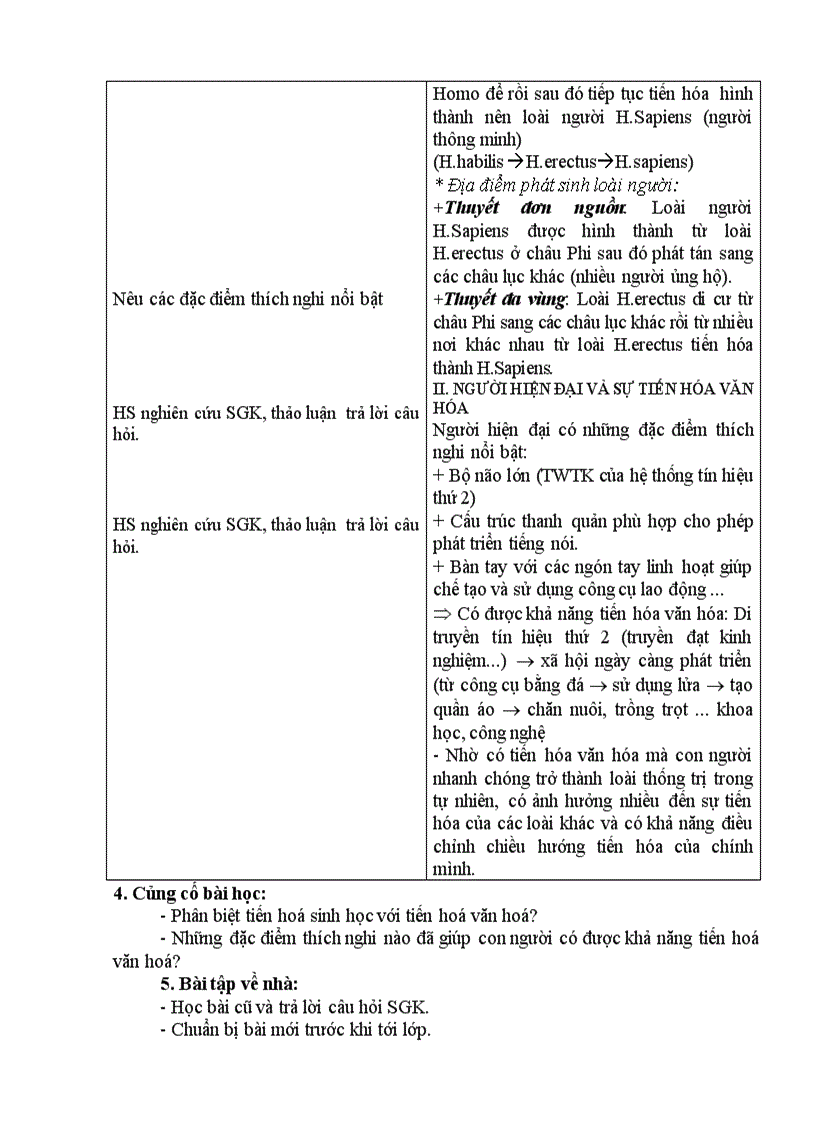 image for page Sinh học SỰ PHÁT SINH LOÀI NGƯỜI