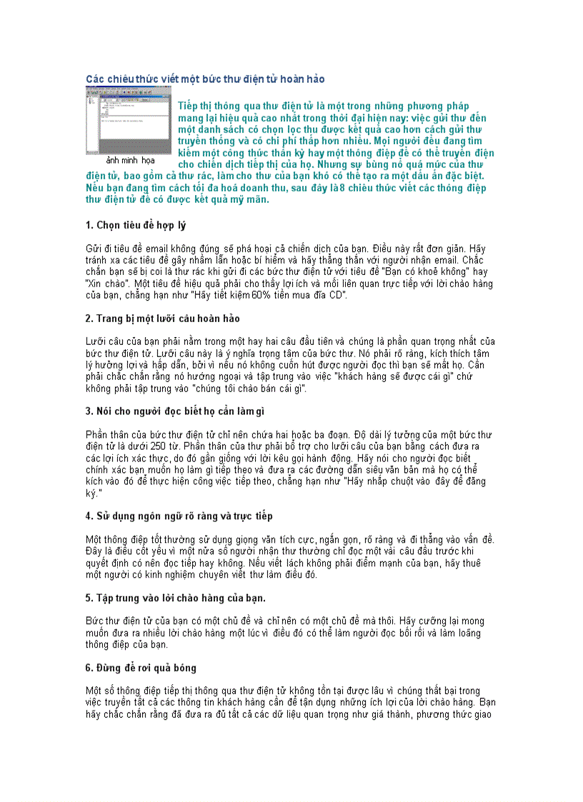 image for page Các chiêu thức viết một bức thư điện tử hoàn hảo