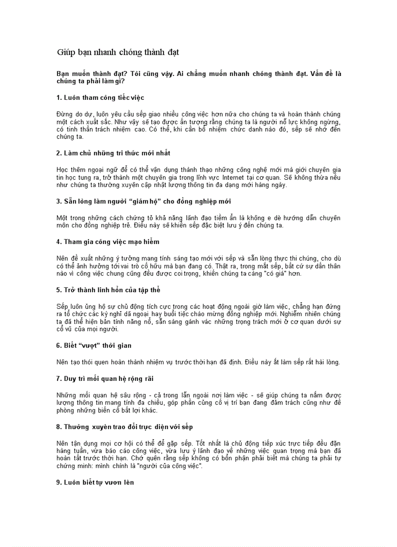 image for page Giúp bạn nhanh chóng thành đạt