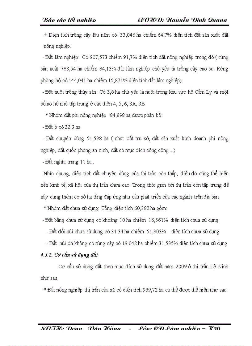 image for page Hiện trạng quản lý đất rừng trên địa bàn Thị trấn Nông trường Lệ Ninh huyện Lệ Thủy Tỉnh Quảng Bình