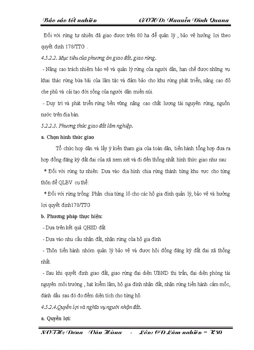 image for page Hiện trạng quản lý đất rừng trên địa bàn Thị trấn Nông trường Lệ Ninh huyện Lệ Thủy Tỉnh Quảng Bình