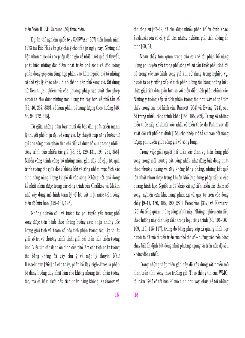 image for page Mô hình hoá toán học sóng gió trong đại dương bất đồng nhất không gian