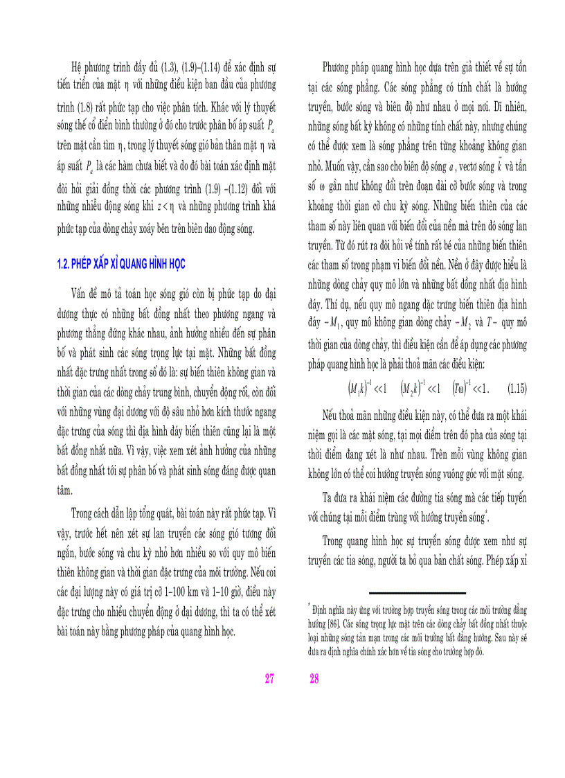 image for page Mô hình hoá toán học sóng gió trong đại dương bất đồng nhất không gian