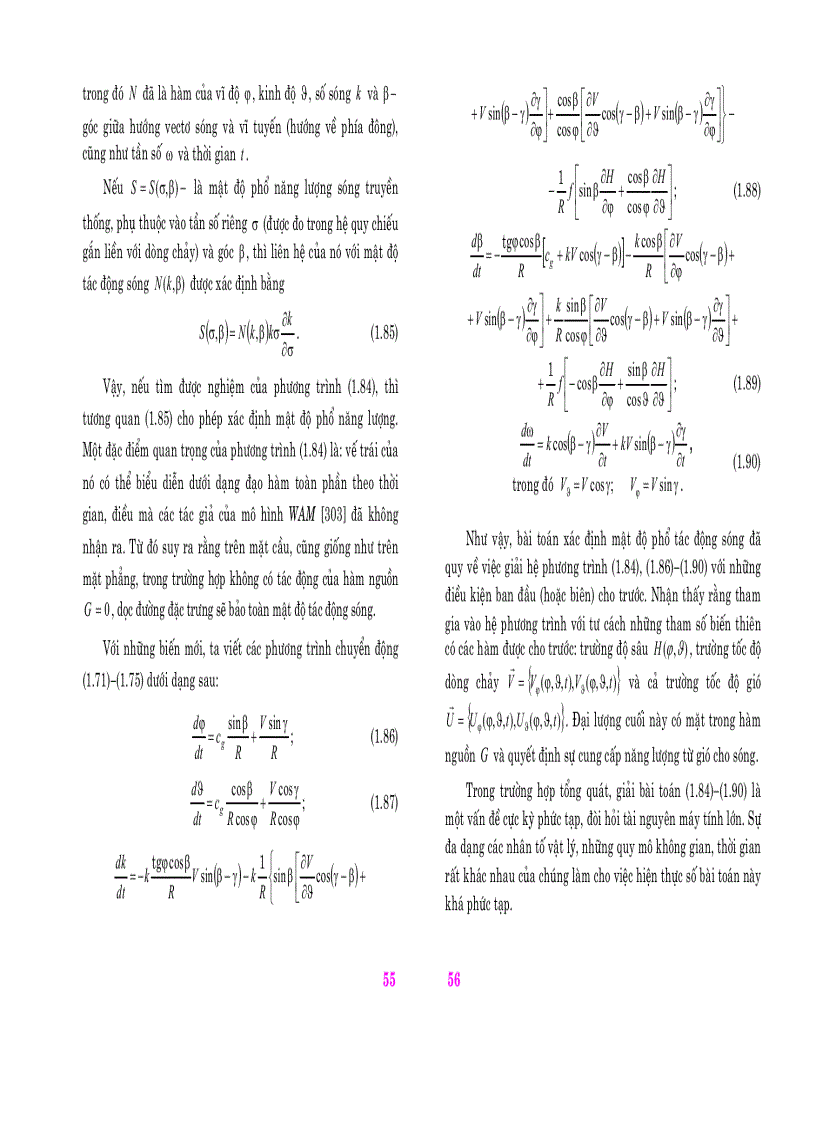 image for page Mô hình hoá toán học sóng gió trong đại dương bất đồng nhất không gian