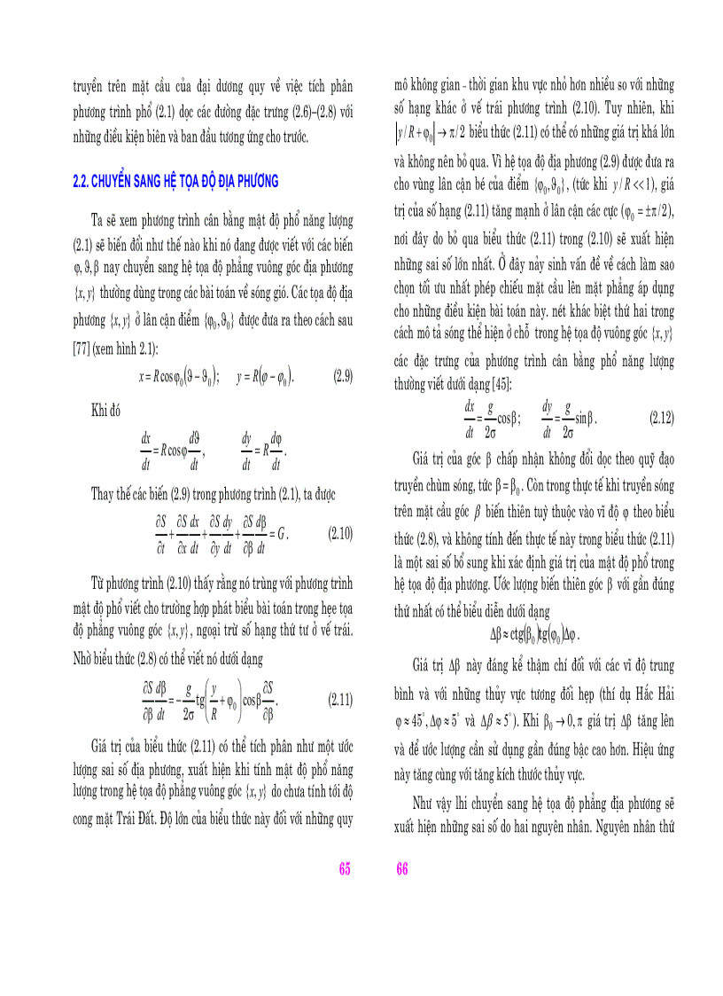 image for page Mô hình hoá toán học sóng gió trong đại dương bất đồng nhất không gian