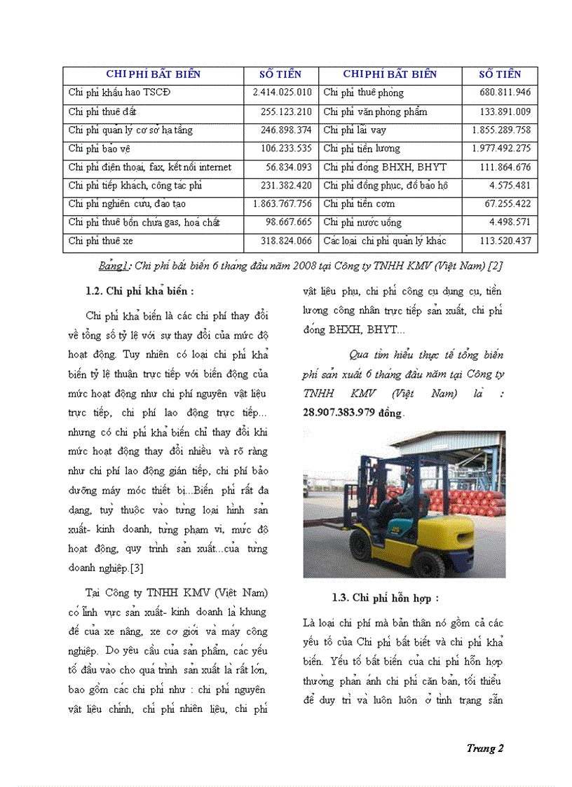 image for page Phân loại chi phí theo cách ứng xử và ứng dụng cách phân loại này trong tổ chức và điều hành hoạt động tại công ty tnhh kmv việt nam